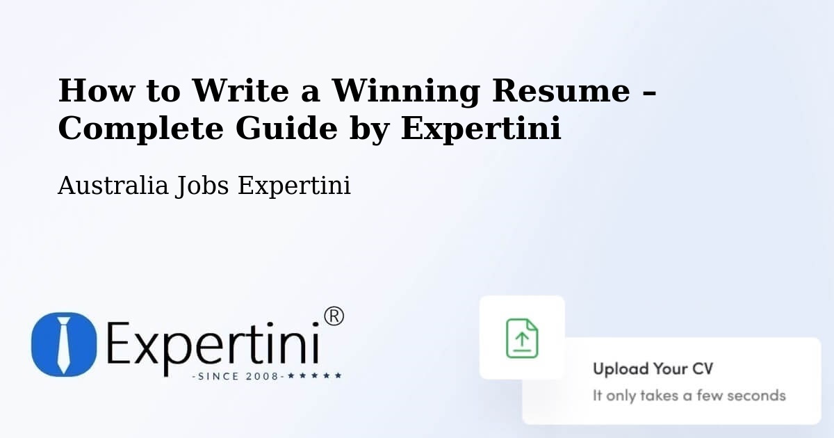 Resume Writing Guide for Job Seekers – Proserpine - Proserpine, Australia Jobs Expertini